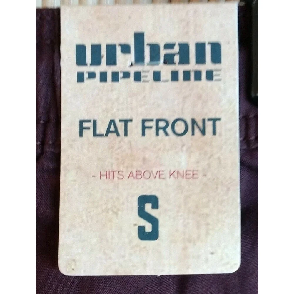 Urban Pipeline Men's Shorts Size S Flat Front Purple Trunks Summer Beach NWT